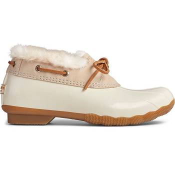 Sperry Saltwater 1-eye Cozy Duck Bezove - Damske Zimne Topanky